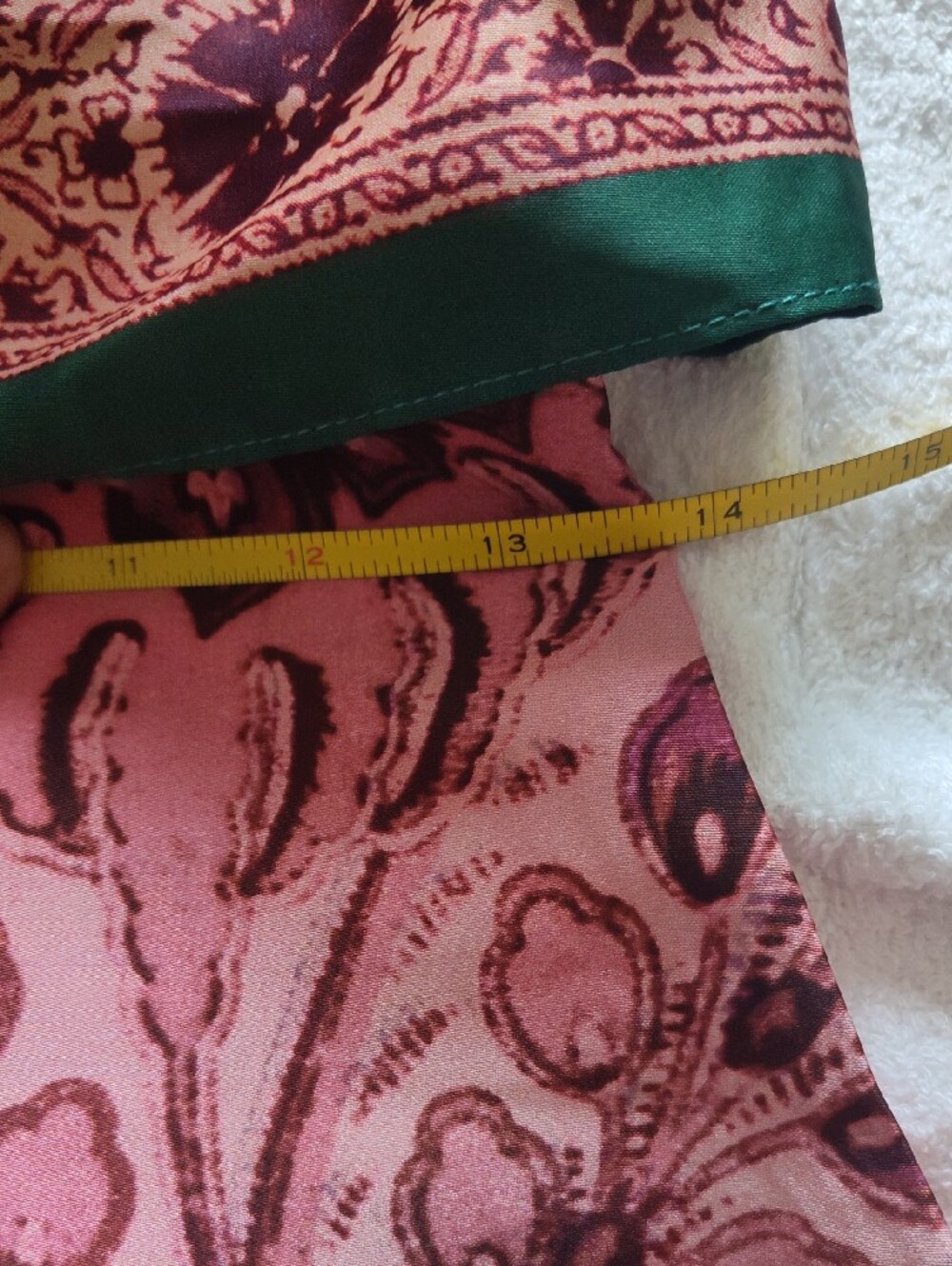 Zara Strapless Paisley Maxi Dress in Pink with Green Trim - Picture 8 of 11
